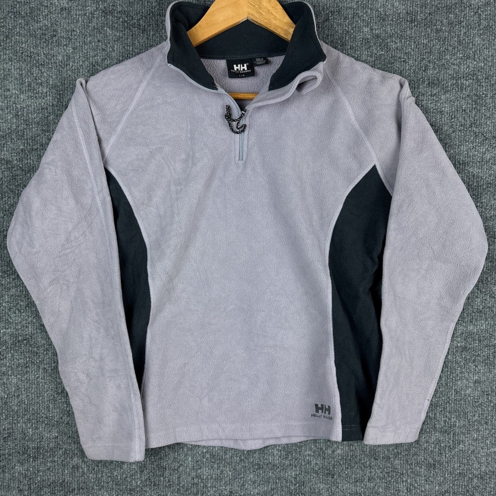 Helly Hansen Daybreaker 1/4 Zip Lightweight Fleece Womens Large Purple‎ Two-Tone